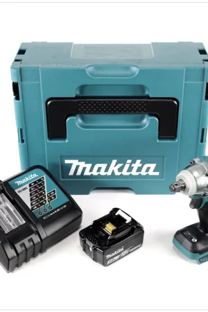 Seulement Aujourd'hui Makita DTW 285 RF1J 18 V Li-Ion Boulonneuse à chocs sans fil avec boîtier Makpac + 1x Batterie BL 1830 3,0 Ah + Chargeur rapide DC 18 RC