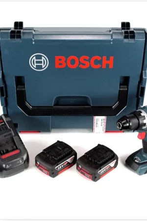 Bosch GSR 18 V-60 C Professional Brushless Li-Ion Perceuse-visseuse sans fil avec boîtier L-Boxx + 2x Batterie GBA 6,0 Ah + Chargeur GAL 1880 CV Populaire