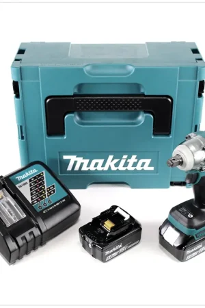 Offre Du Jour Makita DTW 285 RTJ 18 V Li-Ion Boulonneuse à chocs sans fil avec boîtier Makpac + 2x Batteries BL 1850 5,0 Ah + Chargeur rapide DC 18 RC
