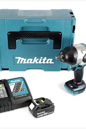 Marque Makita DTW 1002 RT1J Clé à choc 1/2" 18V 1000Nm Brushless + 1x batterie 5,0Ah + chargeur + Makpac