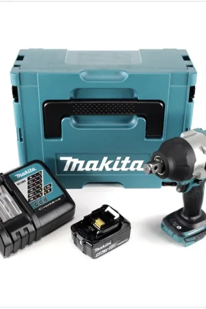Makita DTW 1001 RT1J Clé à choc sans fil 18V 3/4" 1050Nm Brushless + 1x batterie 5,0Ah + chargeur + Makpac Quantité Limitée