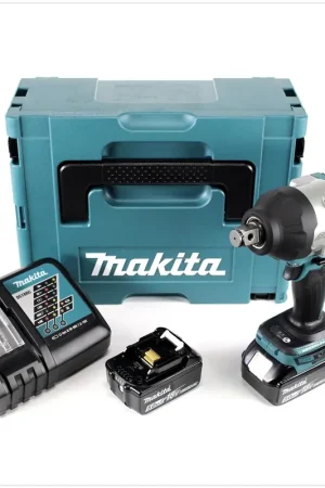 Commande En Gros Makita DTW 1001 RTJ Clé à choc sans fil 18V 3/4" 1050Nm Brushless + 2x batterie 5,0Ah + chargeur + Makpac