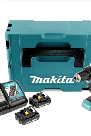 Makita DDF 484 RAJ Perceuse-visseuse sans fil 18 V 54 Nm Brushless + 2x batterie 2,0 Ah + chargeur + Makpac Seulement Aujourd'hui