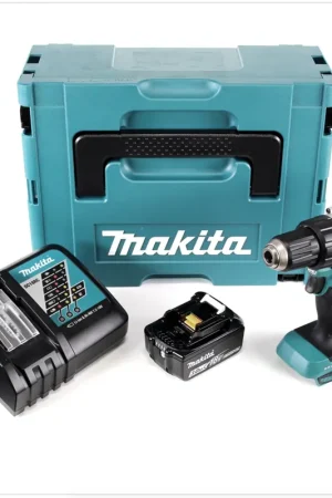 Makita DDF 484 RF1J Perceuse-visseuse sans fil 18V 54Nm + 1x batterie 3,0Ah + chargeur dans Makpac Paiement Sécurisé