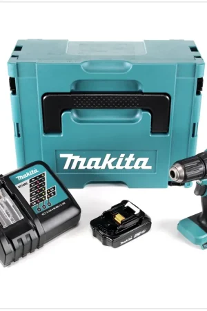 Makita DDF 483 Y1J-P 18 V Perceuse visseuse sans fil avec boîtier Makpac + 1x Batterie BL 1820 2,0 Ah + Chargeur DC18RC Retour Gratuit
