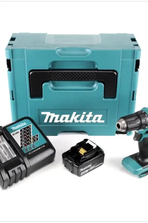 Commander Maintenant Makita DDF 483 RM1J 18 V Li-Ion Perceuse visseuse sans fil avec boîtier Makpac + 1x Batterie BL 1840 4,0 Ah + Chargeur DC18RC