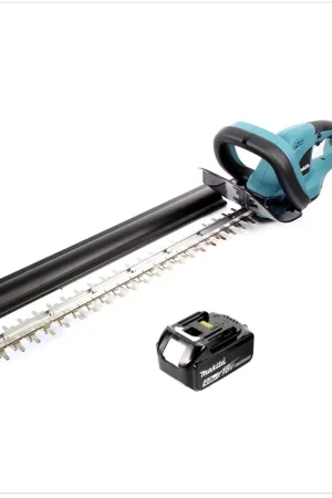 Offre Exclusive Makita DUH 523 M1 18V Li-Ion Taille-haie sans fil avec lame de 52 cm + 1x Batterie BL 1840 4,0 Ah - sans Chargeur