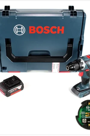 Bosch GSR 18 V-60 C Professional Brushless Li-Ion Perceuse-visseuse sans fil avec boîtier L-Boxx + Module de connectivité Bluetooth GCY 30-4 + 1x Batterie GBA 6,0 Ah - sans Chargeur Offre Spéciale