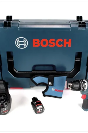 Bosch GSR 12V-15 FC Professional FlexiClick Perceuse-visseuse sans fil avec Boîtier L-Boxx + 1x Batterie 2,5 Ah + Chargeur rapide Offre Exclusive