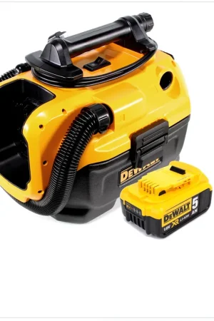 Dewalt DCV 582 Aspirateur sans fil pour liquides et poussières de 14,4 - 18 V + 1x Batterie DCB 184 18V - 5 Ah XR Li-Ion - sans Chargeur Livraison Express