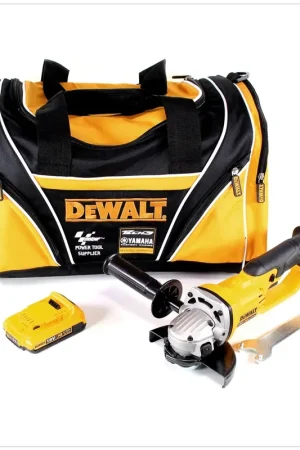 DeWalt DCG 412 - 18 V 125 mm XR Li-Ion Meuleuse sans fil avec sac de transport + 1x Batterie DCB 183 18V - 2 Ah / 2000 mAh XR Li-Ion - sans Chargeur Nouvel Arrivage