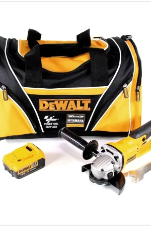 Offre Exclusive DeWalt DCG 412 Meuleuse d'angle sans fil 18V 125mm + 1x Batterie 4,0Ah + Sac de sport - sans Chargeur