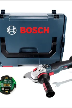 Meilleur Choix Bosch GWS 18 V-150 SC Professional Meuleuse angulaire sans fil Ø 150 mm avec boîtier L-Boxx + Module de connectivité Bluetooth GCY 30-4 - sans Batterie, ni Chargeur