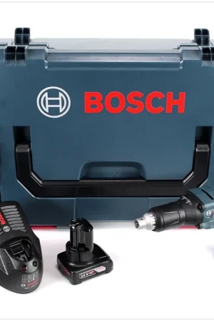 Dernier Modèle Bosch GTB 12V-11 Professional Visseuse Plaquiste sans fil Brushless 11 Nm avec boîtier L-Boxx + 1x Batterie GBA 4,0 Ah + Chargeur GAL 1230