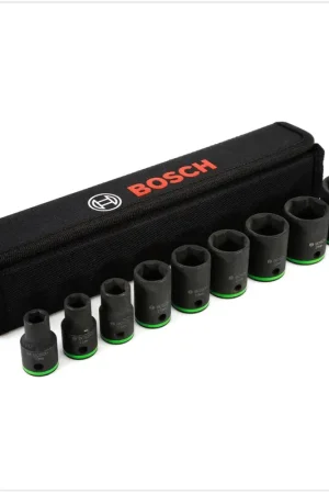 Bosch Professional Set de 9 douilles adaptables 1/2" ( 2608551100 ) Promotion Saisonnière