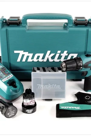 Meilleur Choix Makita DF 330 DWE 10,8 V Perceuse visseuse sans fil avec Coffret de transport + 2x Batteries 1,3 Ah + Chargeur