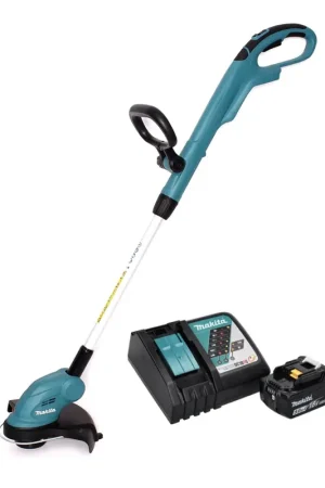Makita DUR 181 RT 18 V Li-Ion Coupe-herbe sans fil + 1x Batterie BL 1850 5,0 Ah + Chargeur rapide DC 18 RC Bon Plan
