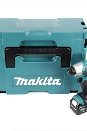 Certifié Makita TD 110 DM1J 10,8 V Li-Ion Visseuse à chocs sans fil avec boîtier Makpac + 1x Batterie BL 1040 4,0 Ah 10,8 V - sans Chargeur
