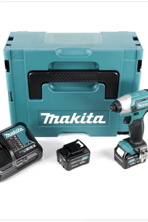 Super Prix Makita TD 110 DSMJ 10,8 V Li-Ion Visseuse à chocs sans fil avec boîtier Makpac + 2x Batteries BL 1040 4,0 Ah 10,8 V + Chargeur rapide DC10SA 10,8 V
