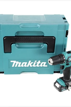 Vente Directe Makita DF 331 DY1J 10,8 V Li-Ion Perceuse visseuse sans fil avec boîtier Makpac + 1x Batterie Makita BL 1020 B 10,8 V 2,0 Ah - sans Chargeur
