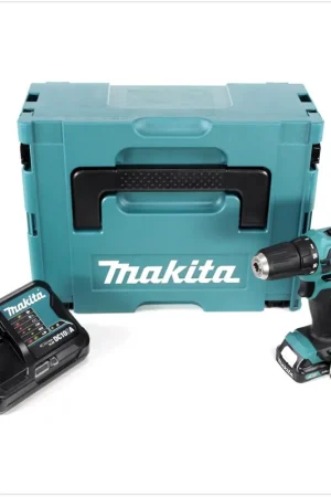 Affaire À Saisir Makita DF 331 DSY1J 10,8 V Li-Ion Perceuse visseuse sans fil avec boîtier Makpac + 1x Batterie BL 1020 B 2,0 Ah + Chargeur rapide DC 10 SA