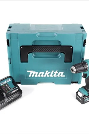 Populaire Makita DF 331 DSM1J 10,8 V Li-Ion Perceuse visseuse sans fil avec boîtier Makpac + 1x Batterie Makita BL 1040 B 10,8 V 4,0 Ah + Chargeur rapide DC10SA
