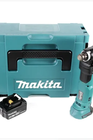 Makita DTM 51 T1J 18V Li-Ion Découpeur-ponceur multifonctions sans fil avec boîtier Makpac + 1x Batterie BL 1850 18V - 5,0 Ah Li-Ion - sans Chargeur Prix Promo