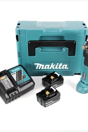 Makita DTM 51 RMJ Découpeur-ponceur multifonctions sans fil 18V Li-Ion + 2x Batteries BL 1840 18V 4,0 Ah Li-Ion + Chargeur DC 18 RC + Coffret Makpac Meilleur Prix