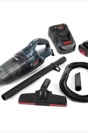 Bosch GAS 18 V Li-Ion Aspirateur sans fil ( 06019C6100 ) + 1x Batterie GBA 18 V 3,0 Ah + 1x Chargeur rapide GAL 1880 CV Nouveauté