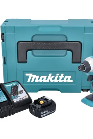 Meilleure Vente Makita DTD 152 RM1J 18V Li-Ion Visseuse à chocs sans fil avec boîtier Makpac + 1x Batterie BL 1840 4,0 Ah Li-Ion + Chargeur rapide DC 18 RC