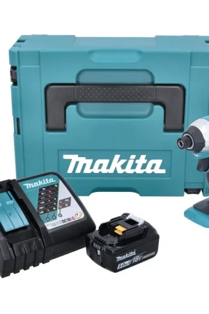 Commande En Gros Makita DTD 152 RT1J 18V Li-Ion Visseuse à chocs sans fil avec boîtier Makpac + 1x Batterie BL 1850 5,0 Ah Li-Ion + 1x Chargeur rapide DC 18 RC