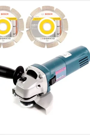 Bosch GWS 850 CE 850 Watt Meuleuse angulaire Ø 125 mm ( 0601378790 ) + 2x Disque à tronçonner diamanté 125 x 22,23 mm Standard for Universal ( 2608602192 ) Vente Flash