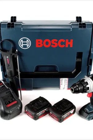 Bosch GSR 18 V-85 C Professional Li-Ion Brushless Perceuse-visseuse sans fil avec boîtier L-Boxx + 2x Batteries GBA 18 V 6,0 Ah + Chargeur GAL 1880 CV Super Prix