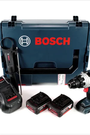 Bosch GSR 18 V-85 C Professional Li-Ion Brushless Perceuse-visseuse sans fil avec boîtier L-Boxx + 2x Batteries GBA 18 V 5,0 Ah + Chargeur GAL 1880 CV Promotion Saisonnière