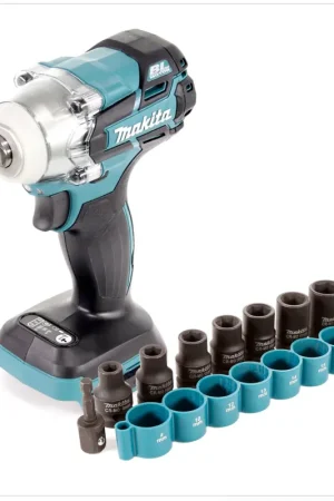 Makita DTW 285 Z 18 V Li-Ion Boulonneuse à chocs sans fil + 9 Douilles B-54645 1/2" - sans Batterie, ni Chargeur Promotion