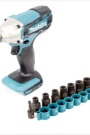 Prix Choc Makita DTW 190 Z Li-ion Boulonneuse à chocs sans fil 18V + 9 Jeux de clé à douilles 1/2" Makita B-54645 - sans batterie, ni chargeur