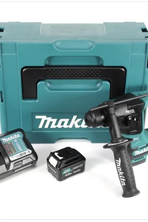 Remise Makita HR 166 DSM1J marteau perforateur sans fil 10,8V SDS-Plus sans balais en Makpac + 1x batterie 4,0 Ah + chargeur