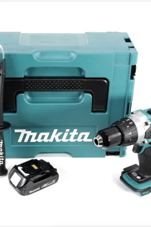 Bon Plan Makita DDF 458 Y1J Perceuse-visseuse sans fil 18V 91 Nm en Makpac avec 1x BL1815N batterie 1,5 Ah