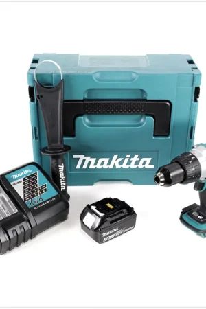 Offre Limitée Perceuse-visseuse sans fil 18V 91 Nm Makita DDF 458 RF1J en Makpac avec 1x batterie 3,0 Ah et chargeur