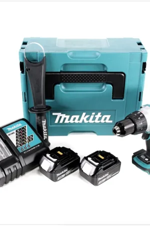 Commande En Gros Perceuse-visseuse sans fil Makita DDF 458 RFJ 18V 91 Nm en Makpac avec 2x 3,0 Ah batterie et chargeur