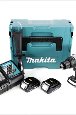 Acheter En Ligne Makita DDF 458 RAJ W perceuse-visseuse sans fil 18 V 91 Nm blanc + 2x batteries 2,0 Ah + chargeur + Makpac