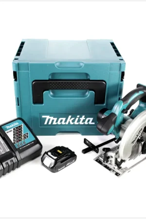 Bon Plan Makita DSS 611 RY1J Scie circulaire sans fil 18V 165 mm en Makpac + 1x 1,5Ah batterie + chargeur