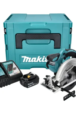 Soldes Makita DSS 611 RF1J 18V Li-ion Scie Circulaire sans fil 165mm + Coffret Makpac + 1x Batterie BL 1830 3,0 Ah + Chargeur DC 18 RC