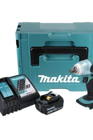 Dernière Chance Makita DTW 251 R1J 18 V Boulonneuse à chocs sans fil 230 Nm + Coffret de transport Makpac + 1x Batterie BL 1830 N 3,0 Ah + Chargeur DC18RC