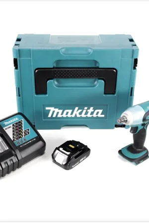 Makita DTW 251 RA1J Clé à choc sans fil 18 V 230 Nm 1/2'' + 1x batterie 2,0 Ah + chargeur + Makpac Top Vente