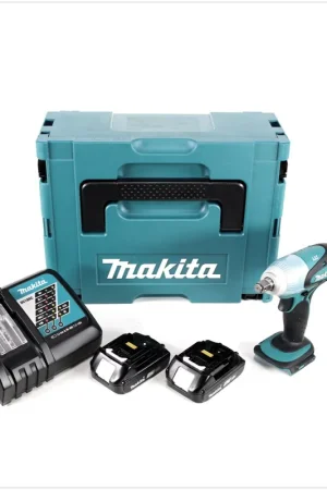 Solde Makita DTW 251 RAJ Clé à choc sans fil 18 V 230 Nm 1/2'' + 2x batterie 2,0 Ah + chargeur + Makpac