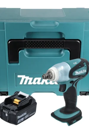 Must-Have Makita DTW 251 F1J 18 V Boulonneuse à chocs sans fil 230 Nm + Coffret de transport Makpac + 1x Batterie BL 1830 N 3,0 Ah - sans Chargeur