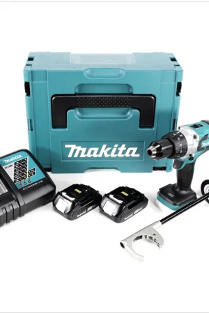 Makita DDF 481 RAJ perceuse-visseuse sans fil 18 V 115 Nm sans balais + 2x batteries 2,0 Ah + chargeur + Makpac Certifié