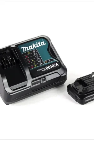 Kit source d'alimentation Makita 10,8 V avec 1 batterie BL1015B 1,5 Ah + chargeur DC10SA Expédié Aujourd'hui