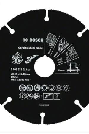 Bosch Disque Carbide Multiwheel Ø 125 mm ( 2608623013 ) Expédition Rapide
